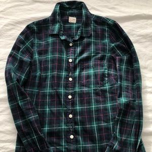 J crew the perfect shirt plaid soft flannel